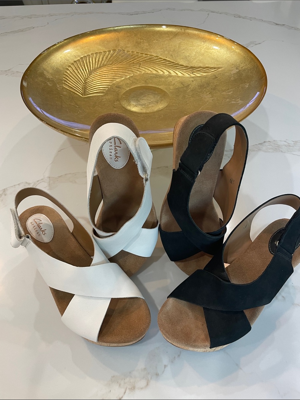 Clark’s wedge sandals